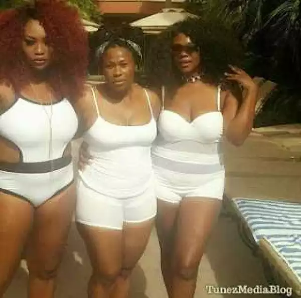Actress Uche Jombo & Her Son At Vegas Poolside Birthday Party (Photos)